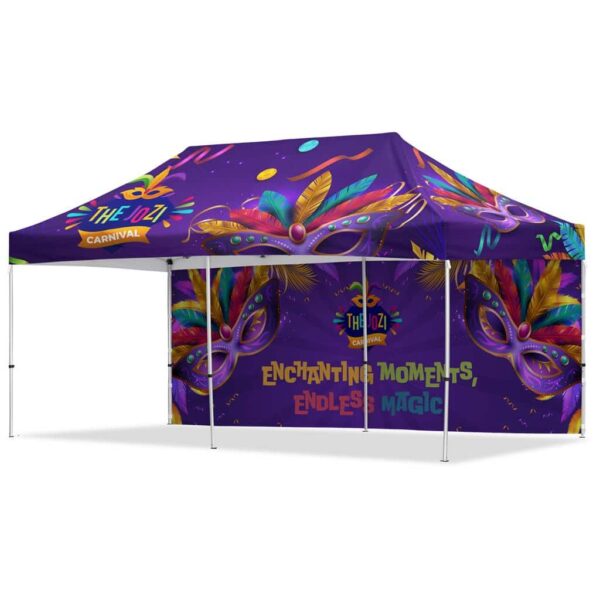 Coated Steel Sublimated Gazebo 6m x 3m – 1 Long Full-Wall Skin — Coated Steel Sublimated Gazebo 6m x 3m – 1 Long Full-Wall Skin