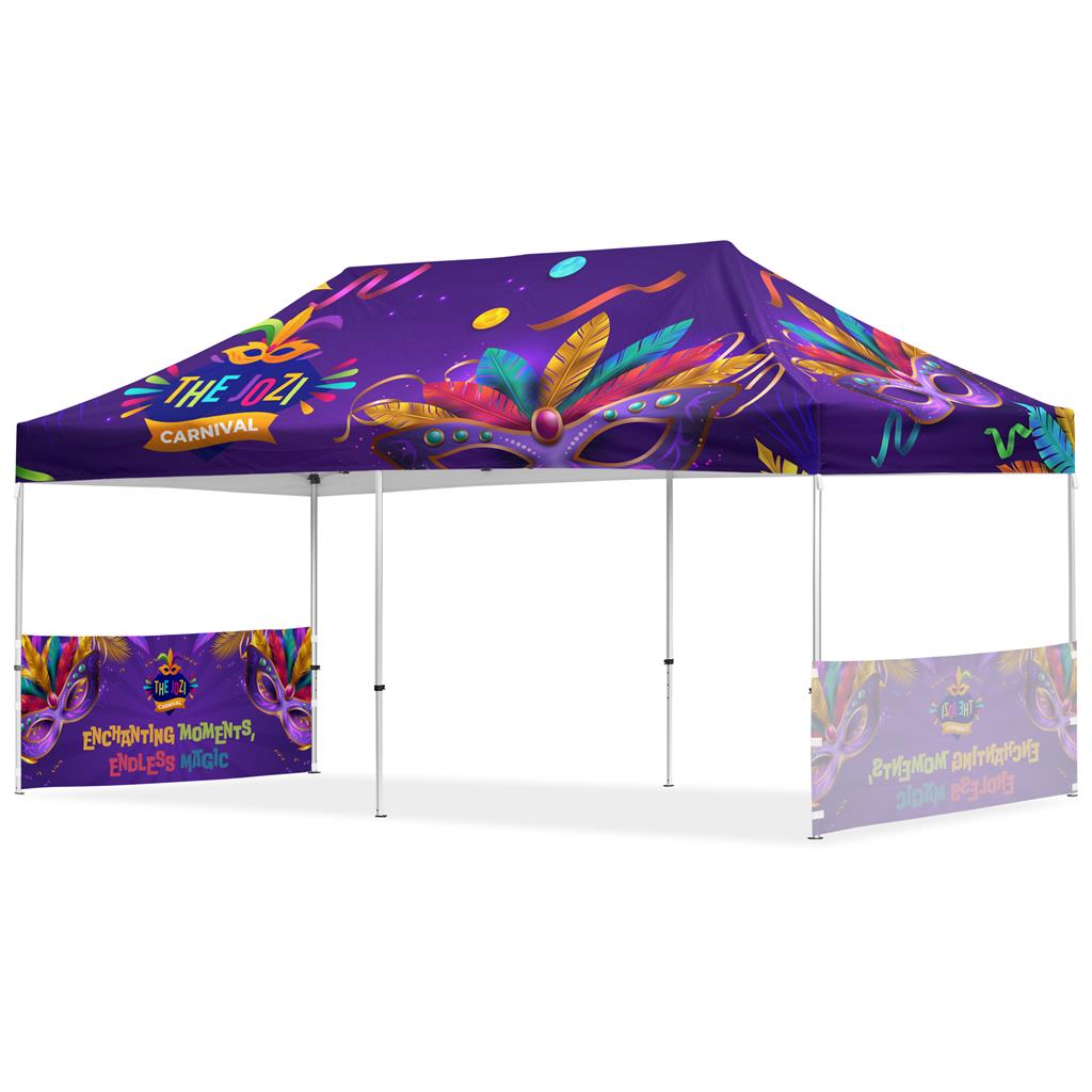 Coated Steel Sublimated Gazebo 6m x 3m – 2 Short Half-Wall Skins — Coated Steel Sublimated Gazebo 6m x 3m – 2 Short Half-Wall Skins