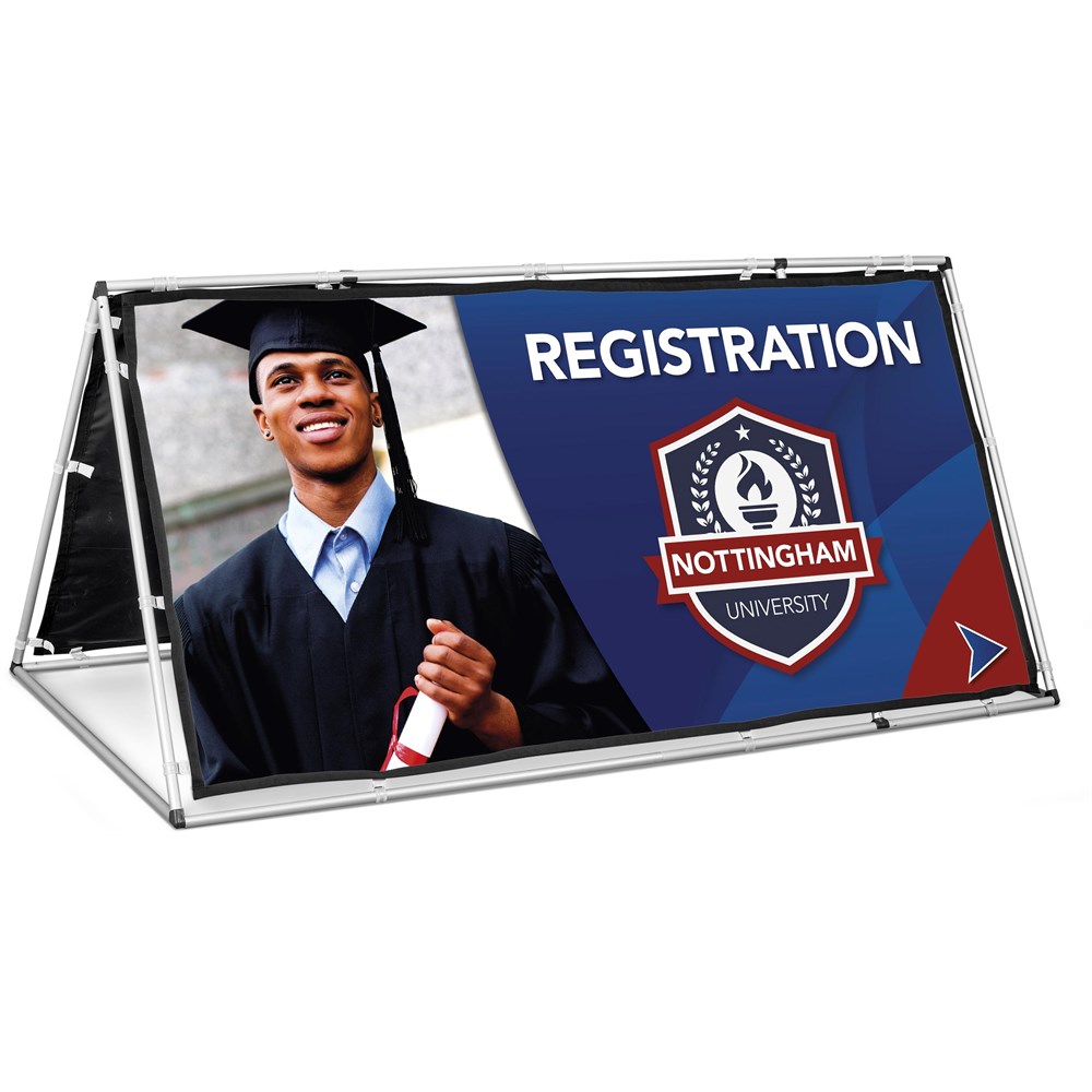 Fade Resistant A-Frame with Fabric Print 2m x 1m — Fade Resistant A-Frame with Fabric Print 2m x 1m