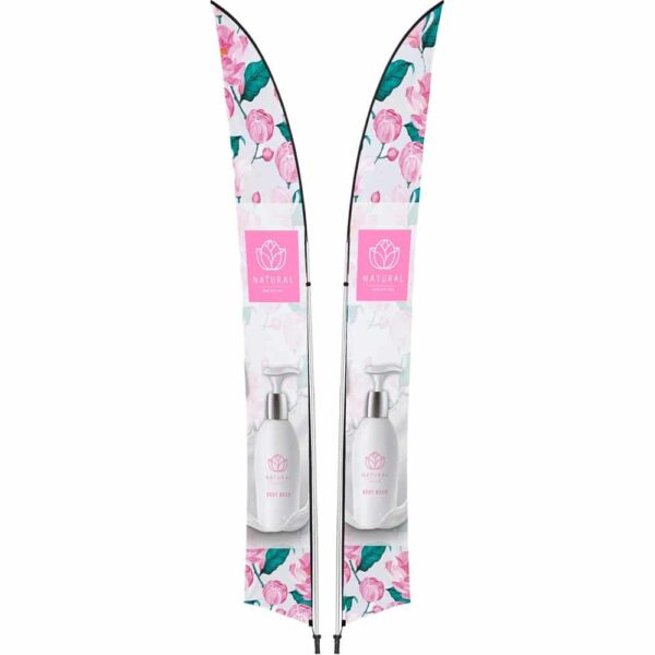 Legend 4M Sublimated Arcfin Double-Sided Flying Banner – 1 complete unit — Legend 4M Sublimated Arcfin Double-Sided Flying Banner – 1 complete unit