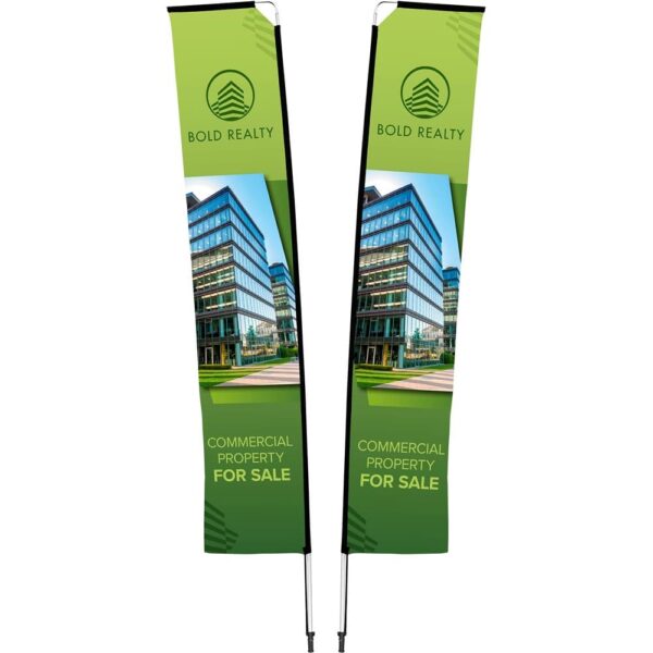 Legend 4M Sublimated Telescopic Double-Sided Flying Banner – 1 complete unit — Legend 4M Sublimated Telescopic Double-Sided Flying Banner – 1 complete unit