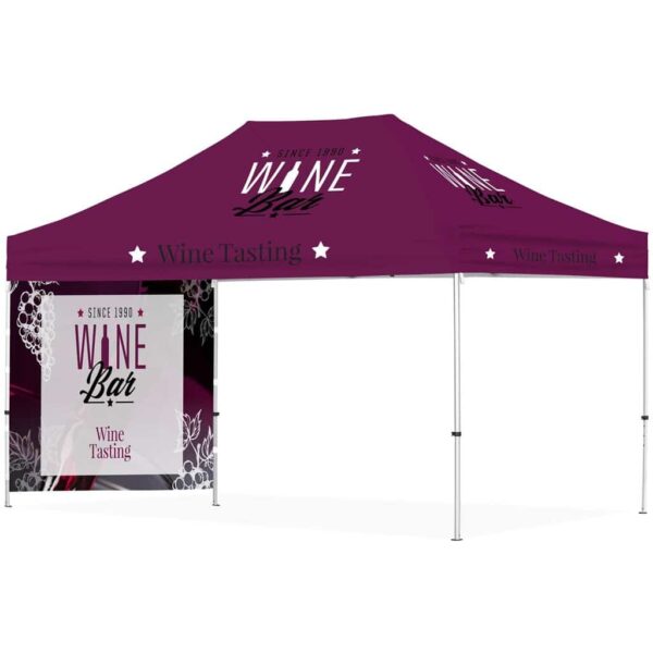 Ovation Sublimated Gazebo 4.5m X 3m – 1 Short Full-Wall Skin — Ovation Sublimated Gazebo 4.5m X 3m – 1 Short Full-Wall Skin