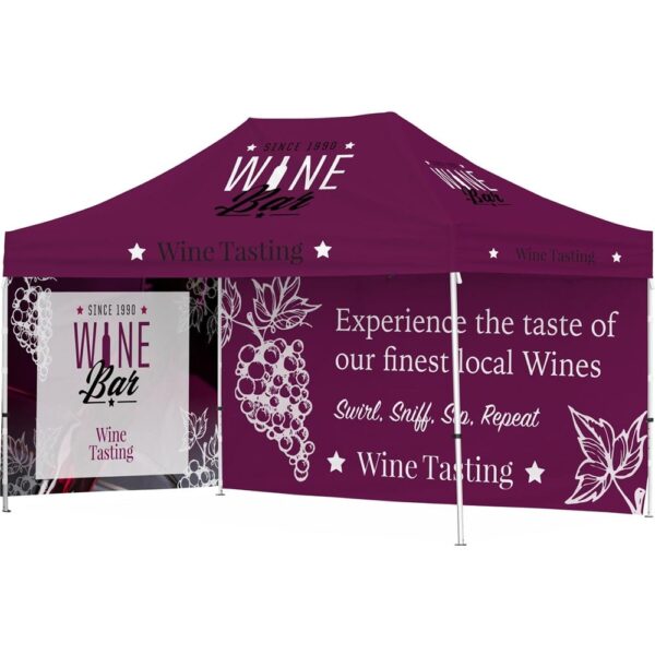 Ovation Sublimated Gazebo 4.5m X 3m – 1 Long Full-Wall Skin – 1 Short Full-Wall Skin — Ovation Sublimated Gazebo 4.5m X 3m – 1 Long Full-Wall Skin – 1 Short Full-Wall Skin