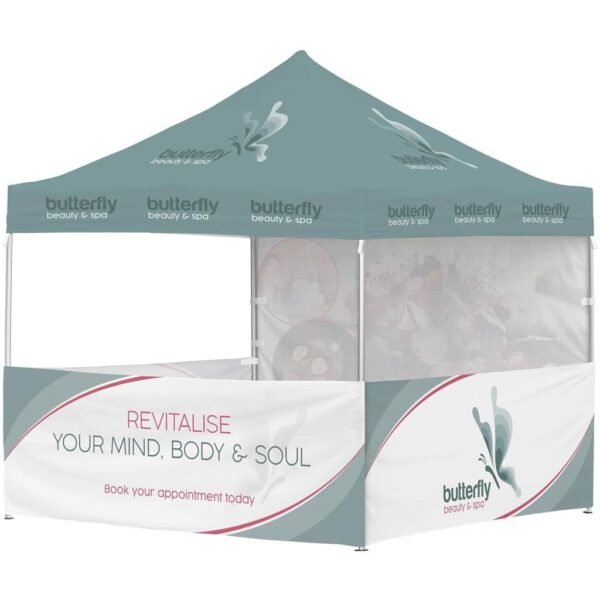 Ovation Sublimated Gazebo 3m X 3m – 3 Half-Wall Skins – 1 Full-Wall Skin — Ovation Sublimated Gazebo 3m X 3m – 3 Half-Wall Skins – 1 Full-Wall Skin