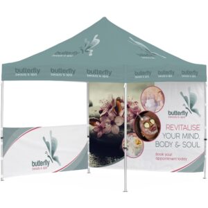 Ovation Sublimated Gazebo 3m X 3m – 1 Half-Wall Skin – 1 Full-Wall Skin — Ovation Sublimated Gazebo 3m X 3m – 1 Half-Wall Skin – 1 Full-Wall Skin