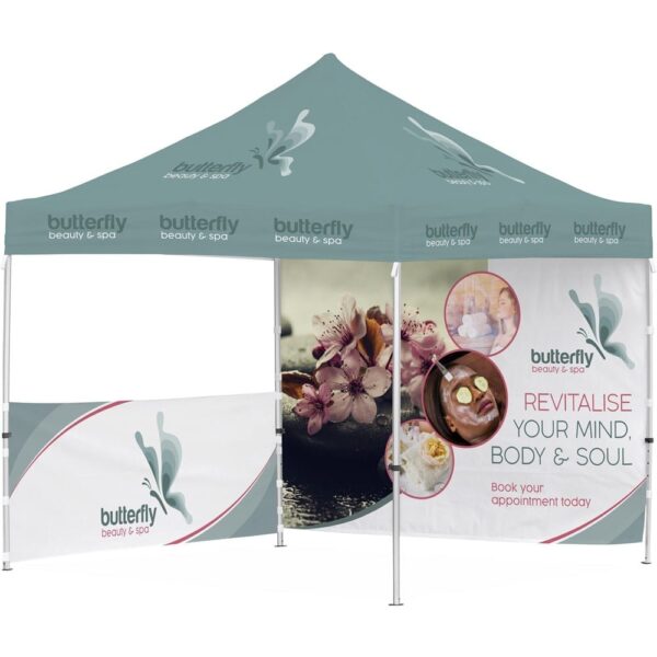 Ovation Sublimated Gazebo 3m X 3m – 1 Half-Wall Skin – 1 Full-Wall Skin — Ovation Sublimated Gazebo 3m X 3m – 1 Half-Wall Skin – 1 Full-Wall Skin