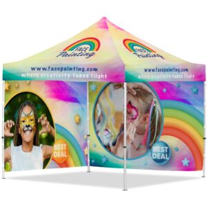 Coated Steel Sublimated Gazebo 3m x 3m – 2 Full-Wall Skins — Coated Steel Sublimated Gazebo 3m x 3m – 2 Full-Wall Skins