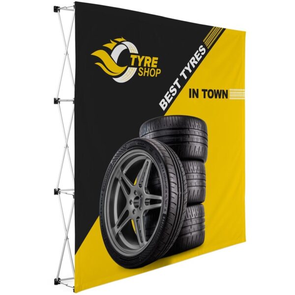 Legend Straight Banner Wall 2.25m x 2.25m — Legend Straight Banner Wall 2.25m x 2.25m