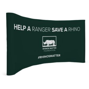 Legend Curved Banner Wall with Wings 4.2m x 2.25m — Legend Curved Banner Wall with Wings 4.2m x 2.25m