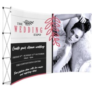 Legend Curved Banner Wall 3.5m x 2.25m — Legend Curved Banner Wall 3.5m x 2.25m