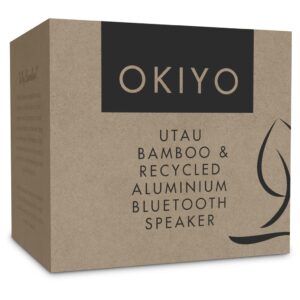 Okiyo Utau Bamboo & Recycled Aluminium Bluetooth Speaker - Image 4