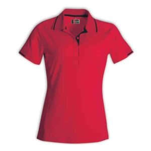 Ladies Synergy Polo — Ladies Synergy Polo – Red/Black – End Of Range
