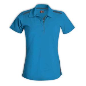 Ladies Vector Polo — Ladies Vector Polo – Cyan/Graphite – End Of Range
