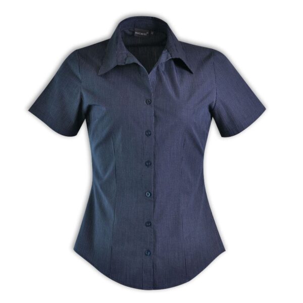Roselina Blouse Short Sleeve – Check 1 — Roselina Blouse Short Sleeve – Check 1