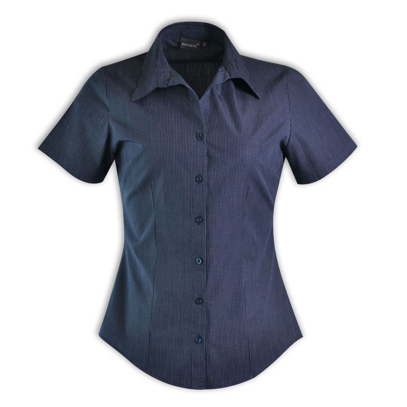 Roselina Blouse Short Sleeve – Check 1 — Roselina Blouse Short Sleeve – Check 1