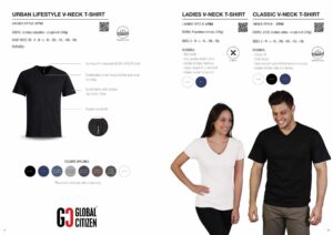 170g Combed Cotton V-neck T-shirt - White - While Stocks Last - Image 2