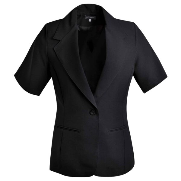 Rosa Jacket Short Sleeve — Rosa Jacket Short Sleeve – Black – End Of Range