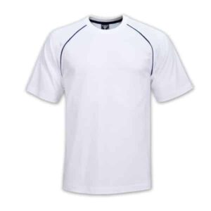 Raglan Trim T-Shirt – White/Navy – While stocks last — Raglan Trim T-Shirt – White/Navy – While stocks last