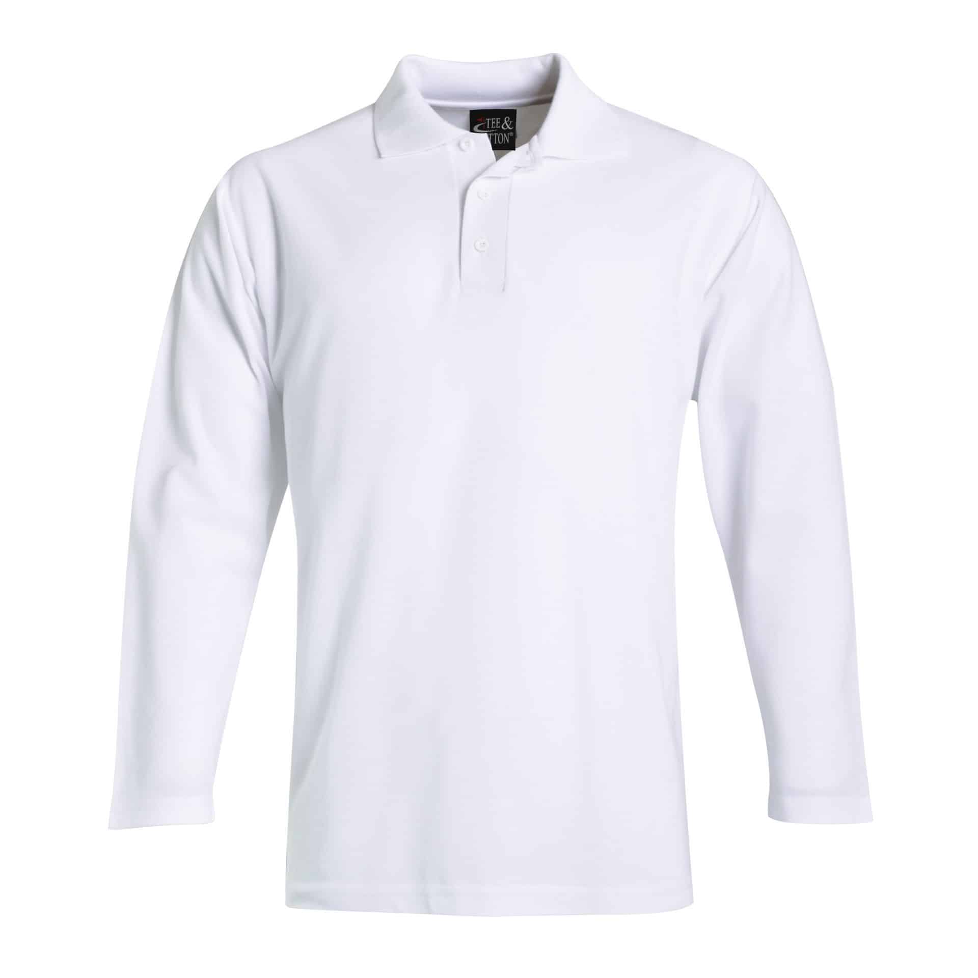 Long Sleeve Pique Knit Polo - Image 7