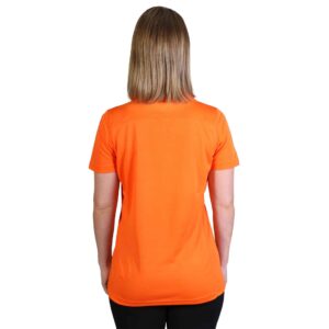 Ladies Matrix Polo - Orange/graphite - Image 4
