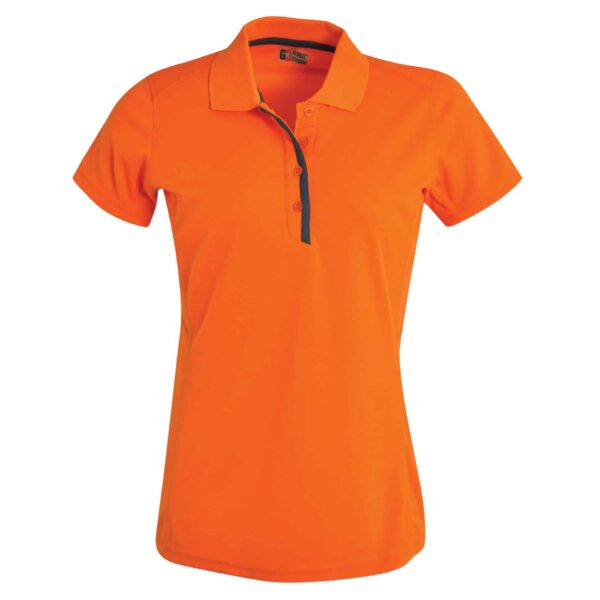 Ladies Matrix Polo – Orange/graphite — Ladies Matrix Polo – Orange/graphite – While Stocks Last