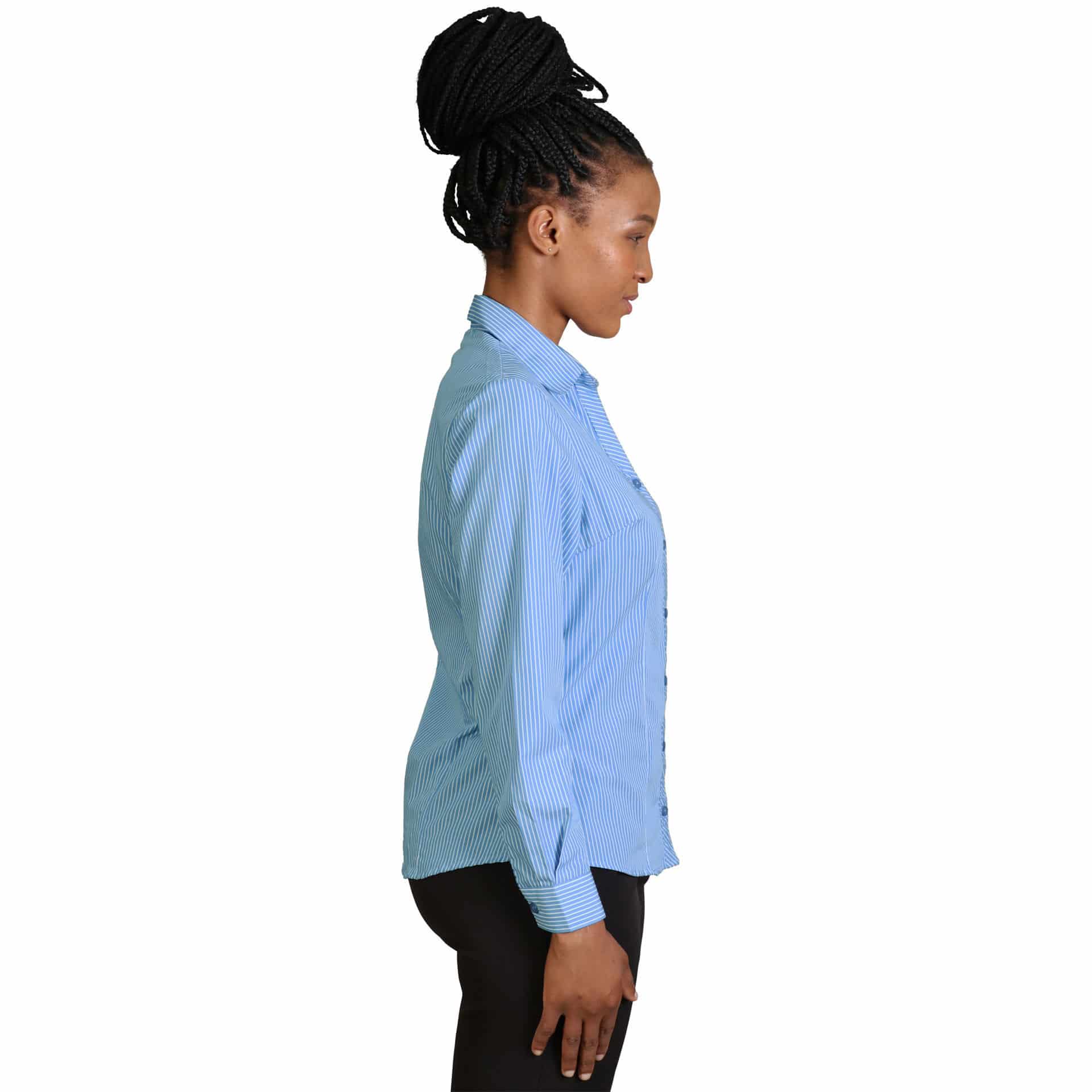 Donna Blouse Long Sleeve - Stripe 5 - Image 4