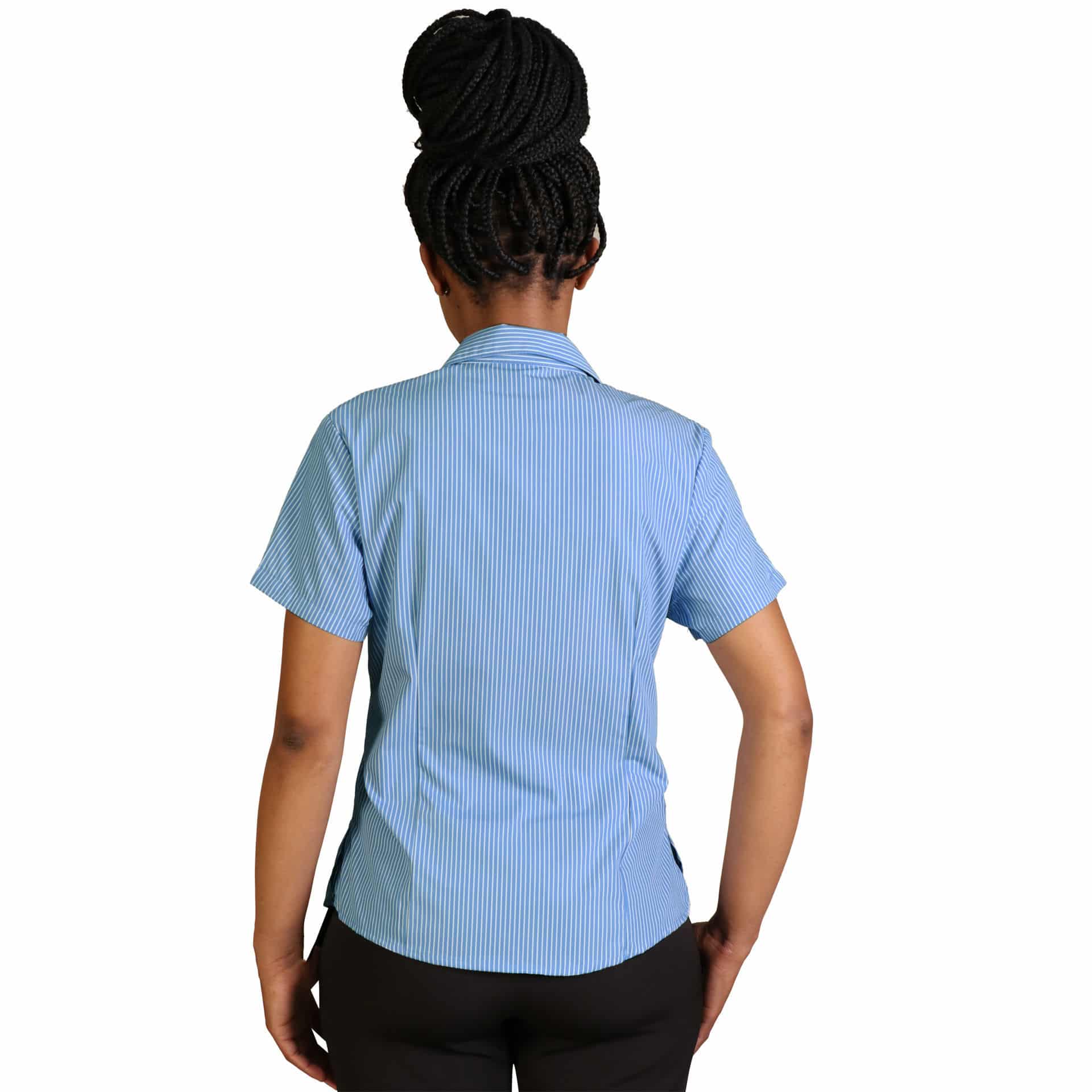 Donna Blouse Short Sleeve - Stripe 5 - Image 5