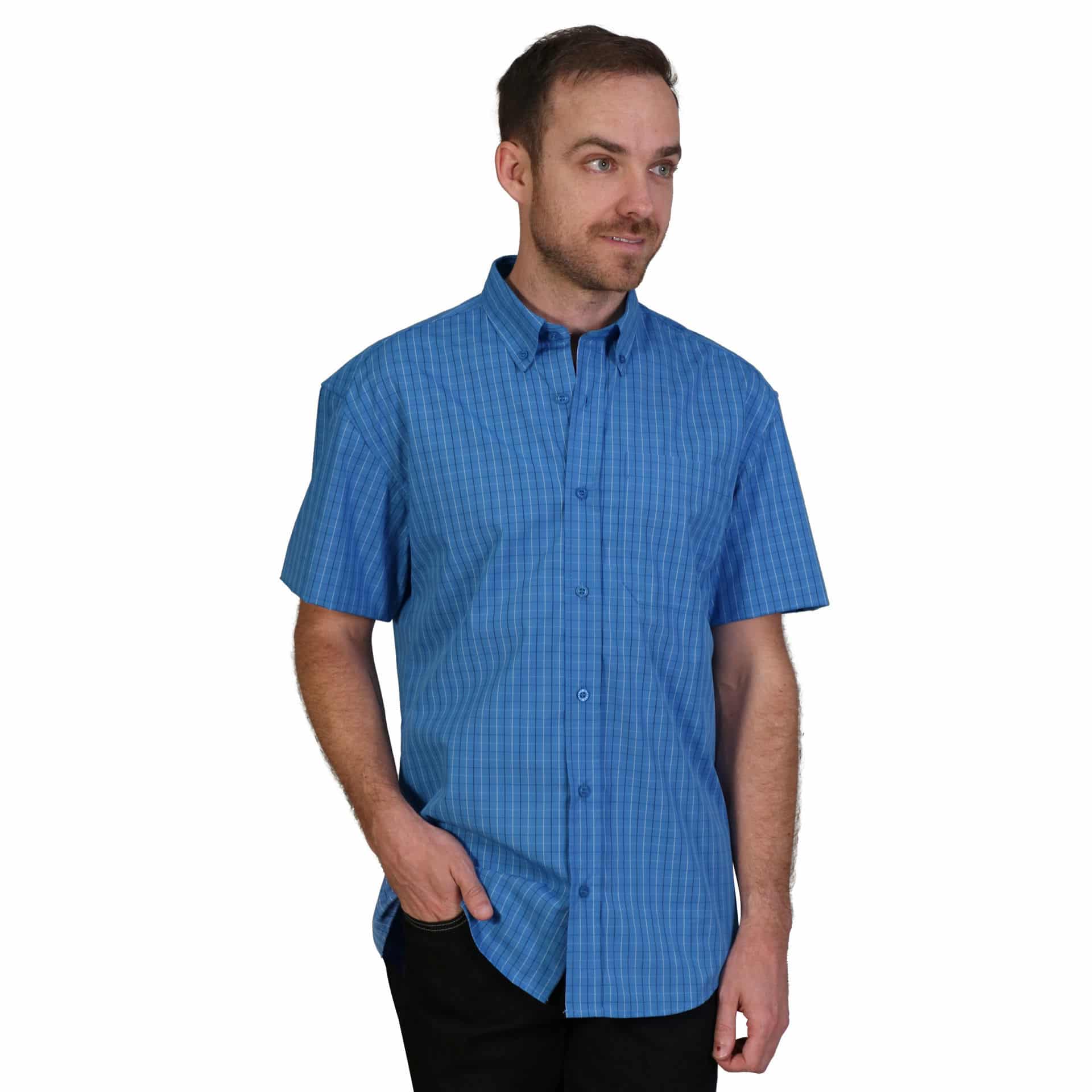 Cameron Shirt Short Sleeve - Check 3 - Image 3