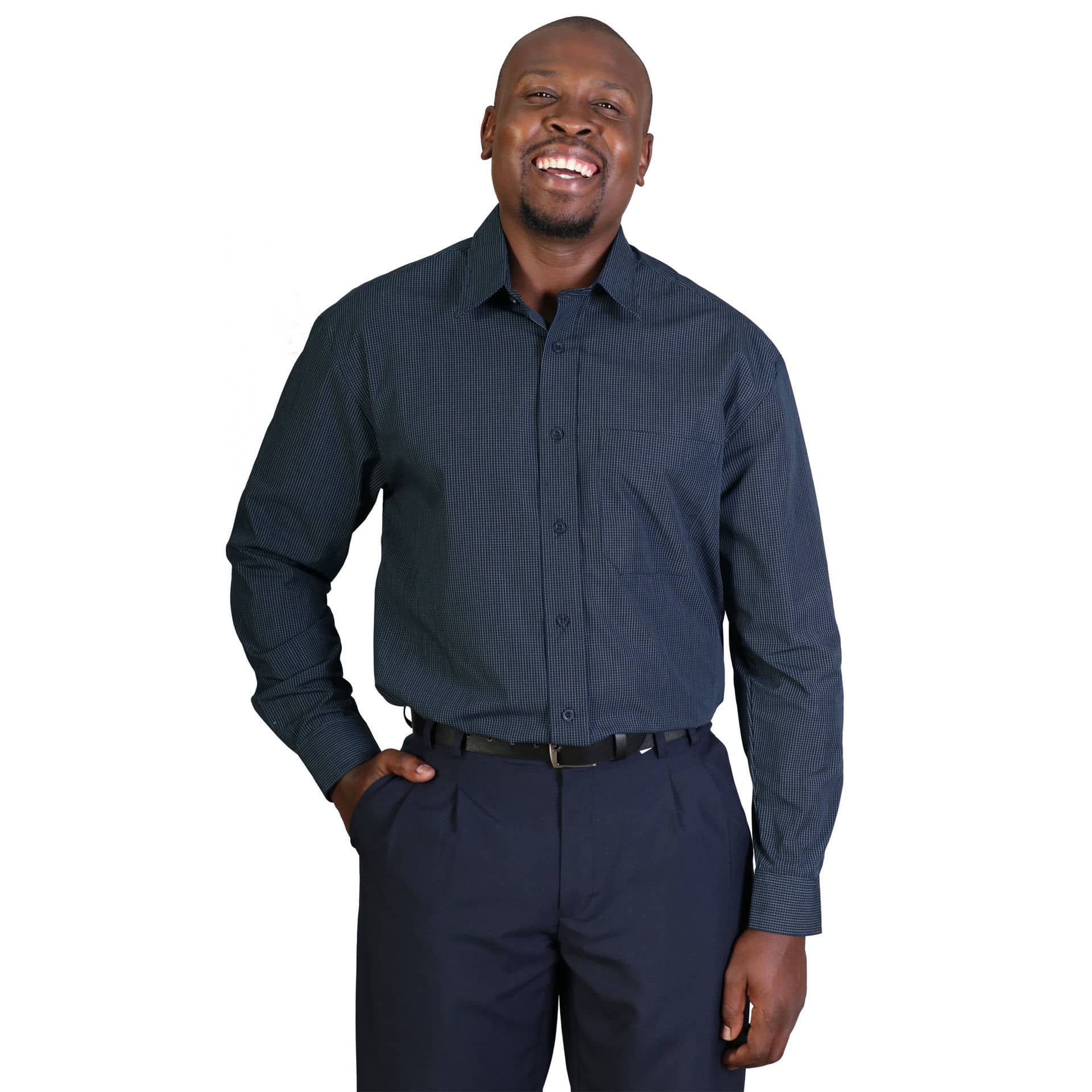 Matthew Shirt Long Sleeve - Check 1 - Image 3