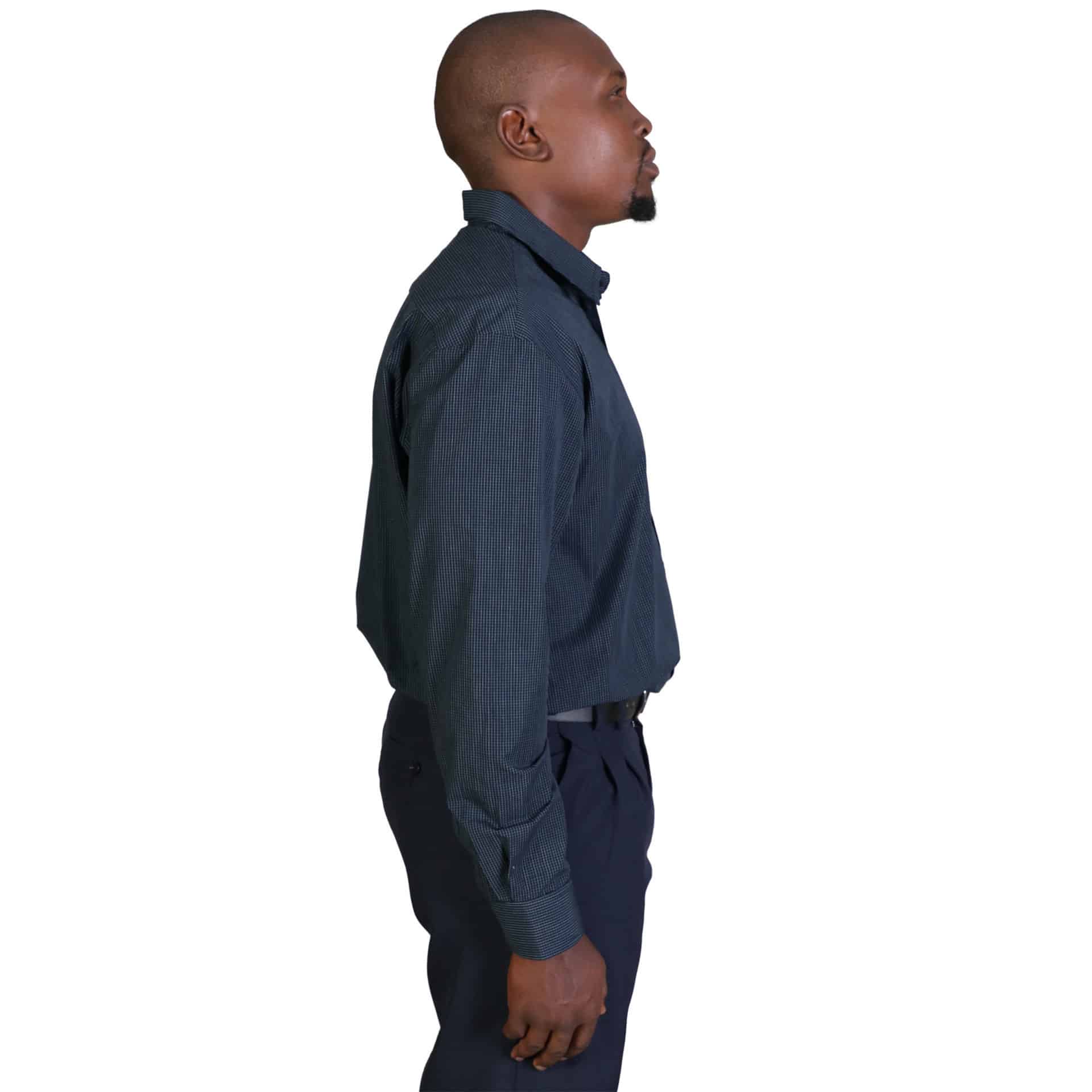 Matthew Shirt Long Sleeve - Check 1 - Image 4