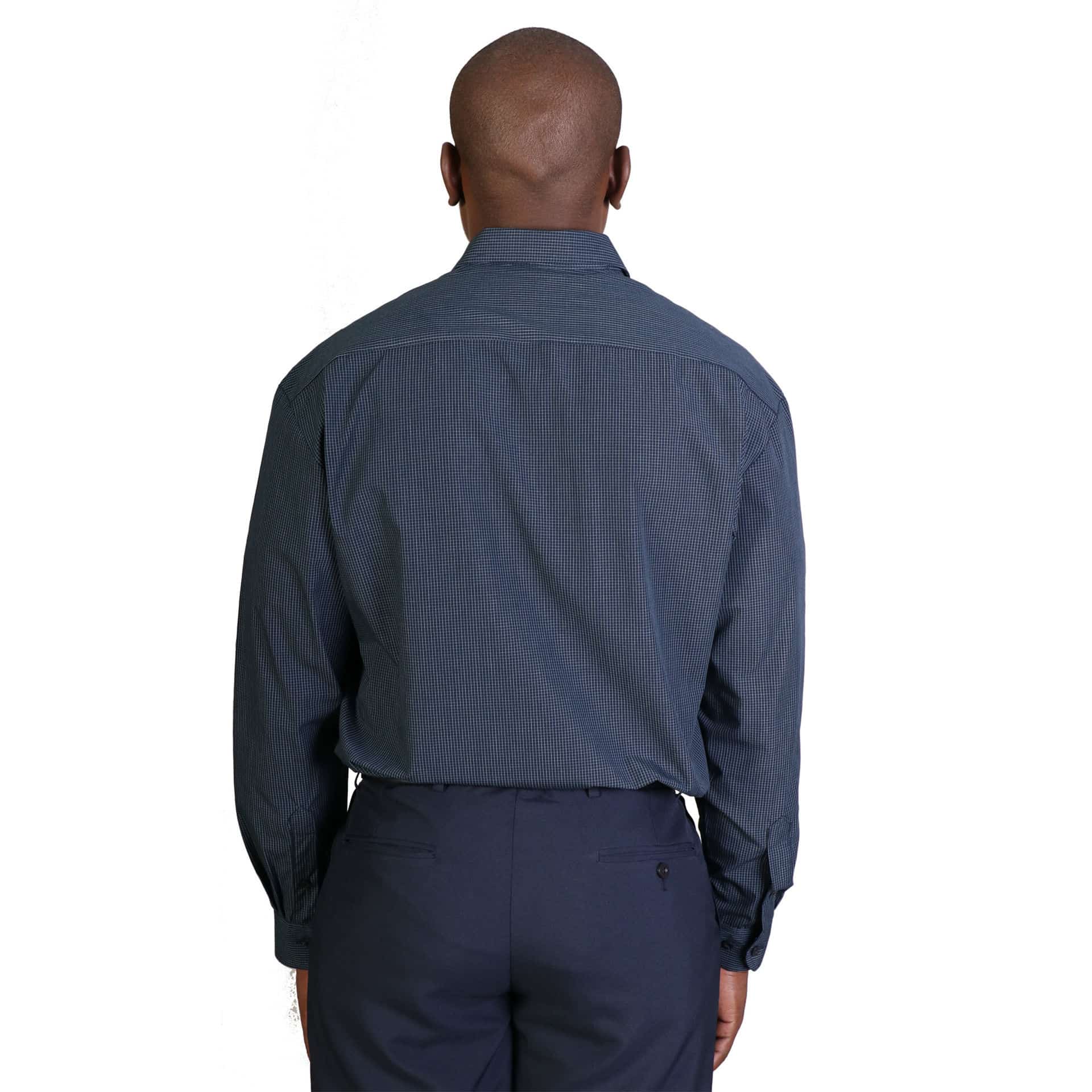 Matthew Shirt Long Sleeve - Check 1 - Image 5