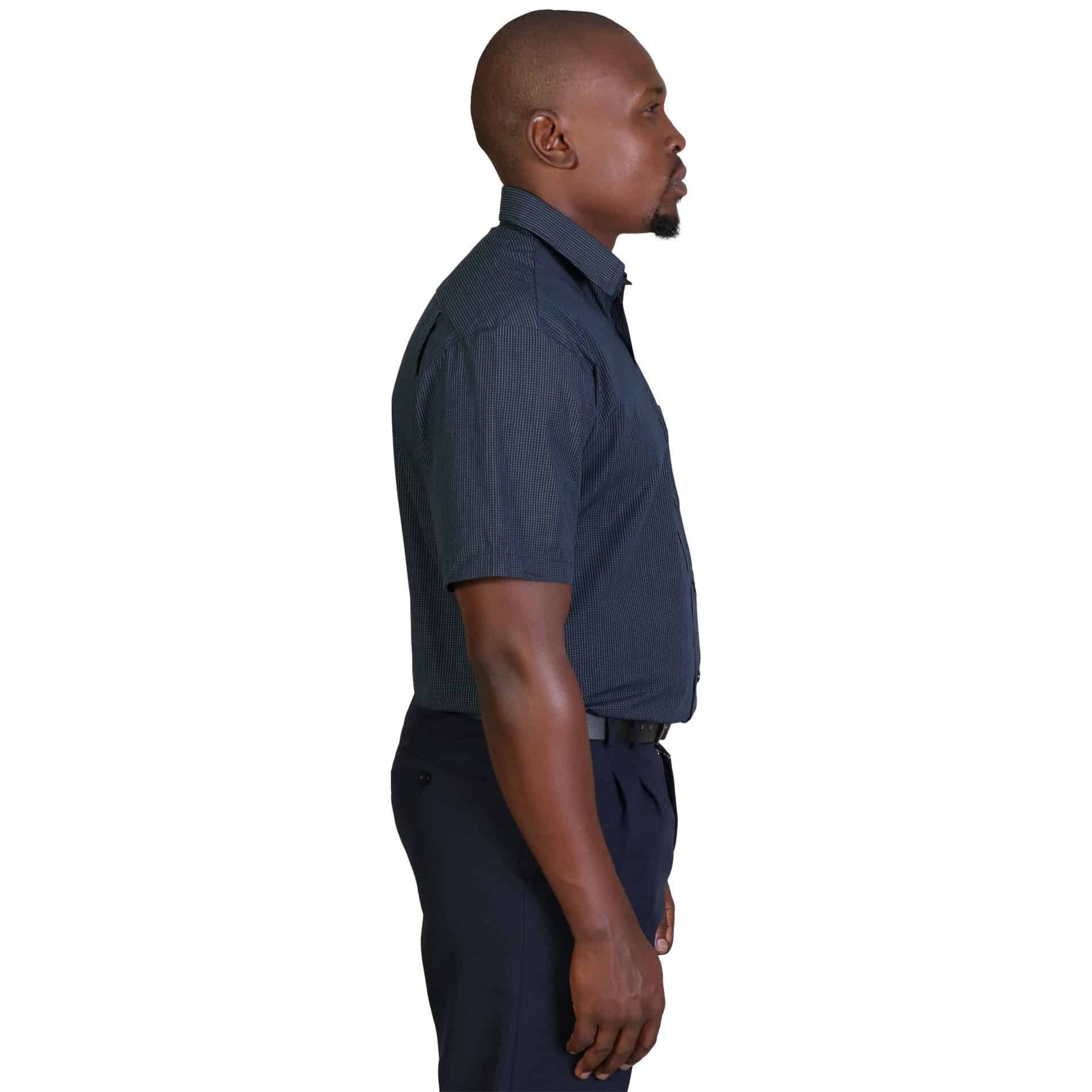 Matthew Shirt Short Sleeve - Check 1 - Image 4