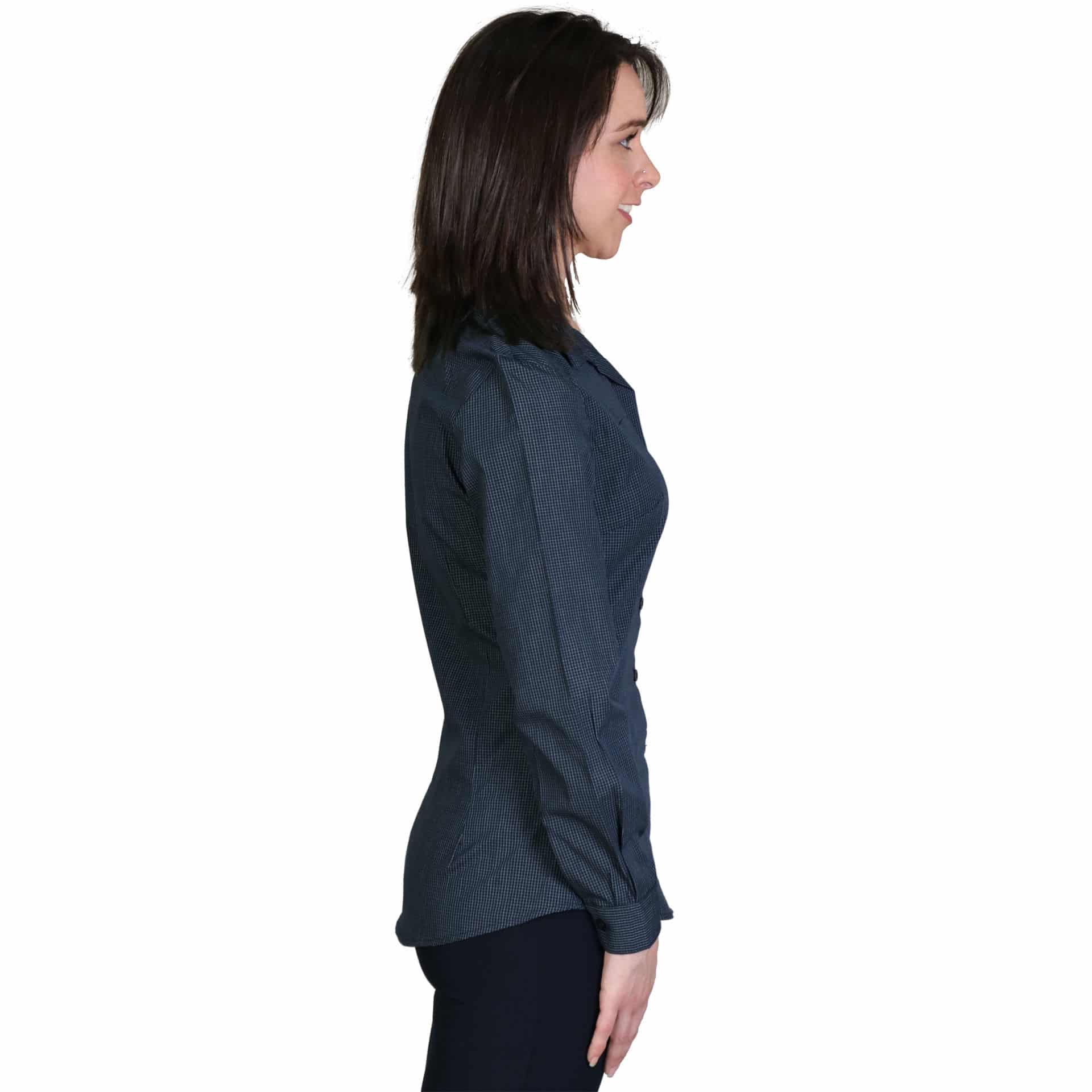 Roselina Blouse Long Sleeve - Check 1 - Image 4