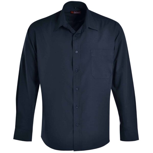 Icon Woven Shirt Long Sleeve — Icon Woven Shirt Long Sleeve – Navy