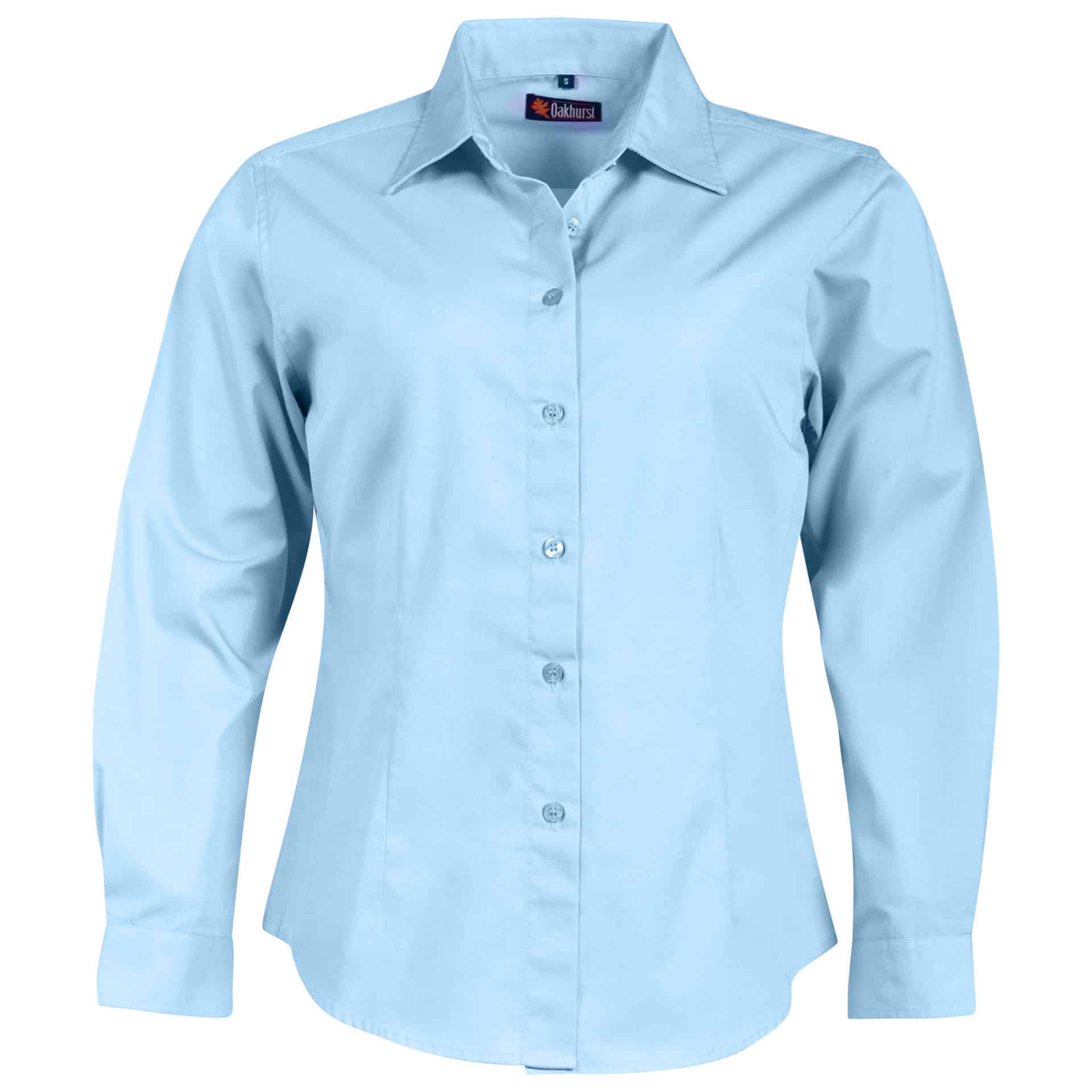Ladies Classic Woven Shirt Long Sleeve - Image 7