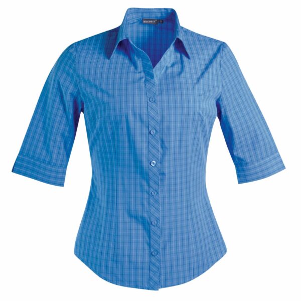 Donna Blouse 3/4 Sleeve – Check 3 — Donna Blouse 3/4 Sleeve – Check 3 – End Of Range