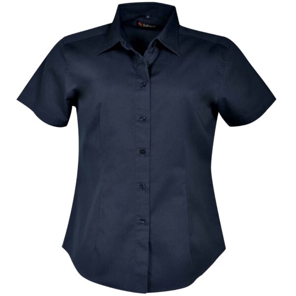 Ladies Classic Woven Shirt Short Sleeve — Ladies Classic Woven Shirt Short Sleeve – Navy