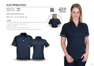 Ladies Flat Piping Polo - Image 6