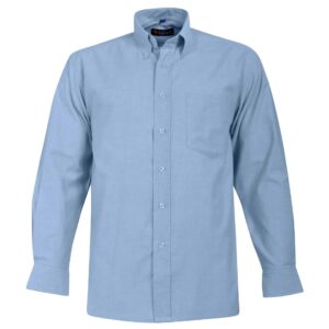 Prime Woven Shirt Long Sleeve — Prime Woven Shirt Long Sleeve-Sky Blue- End Of Range