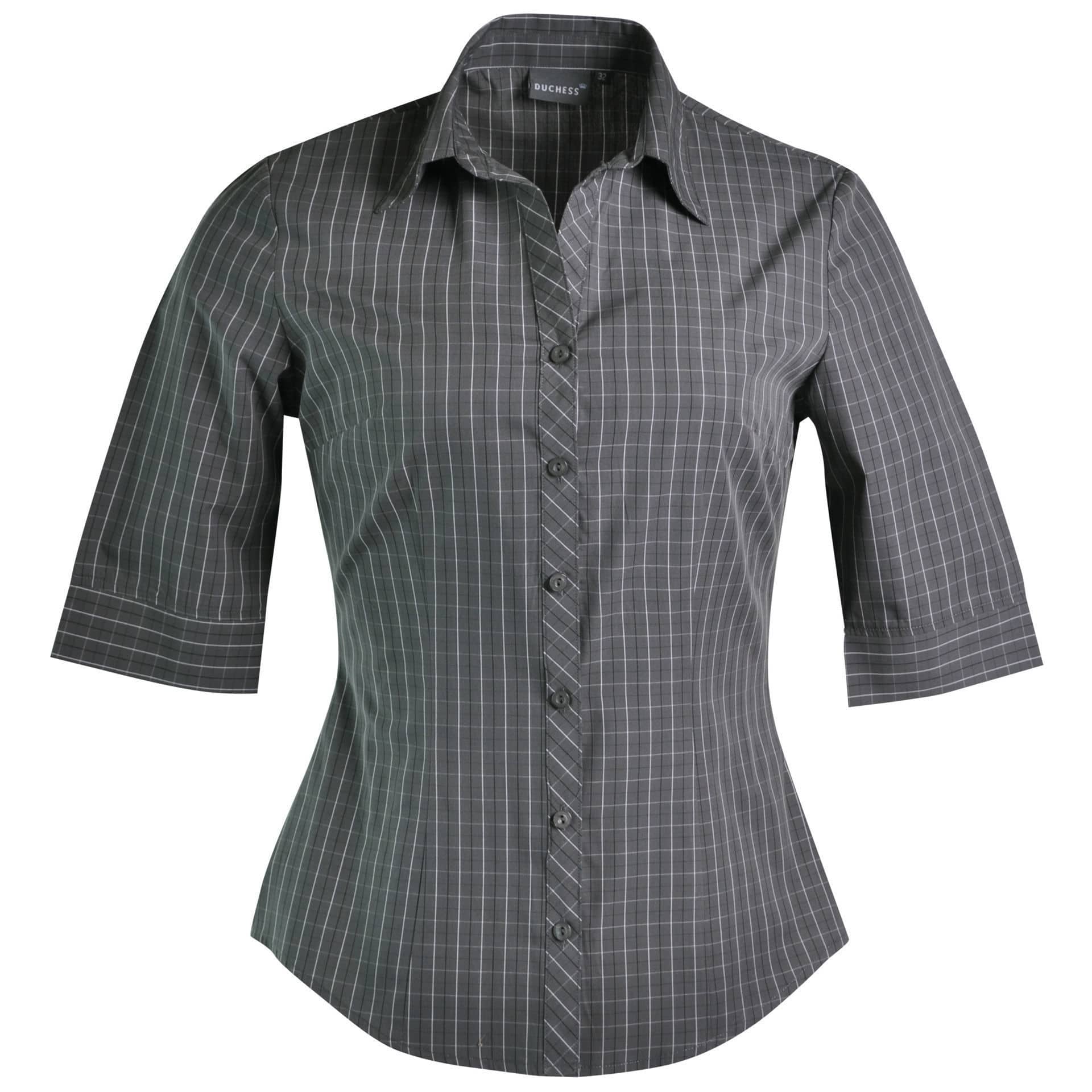 Donna Blouse 3/4 Sleeve - Check 3 - Image 6