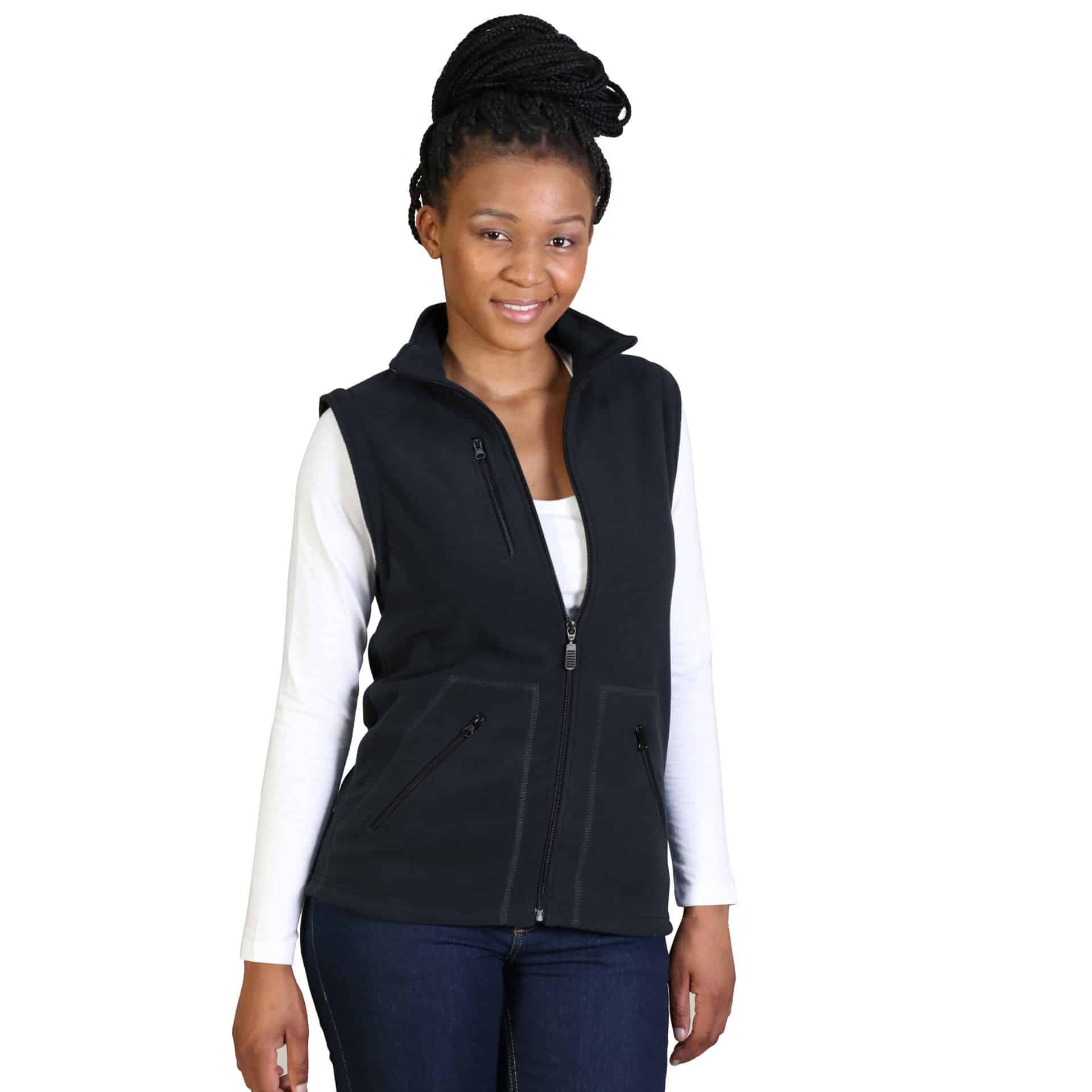 Ladies Zip Off Sleeve Polar Fleece - Image 5