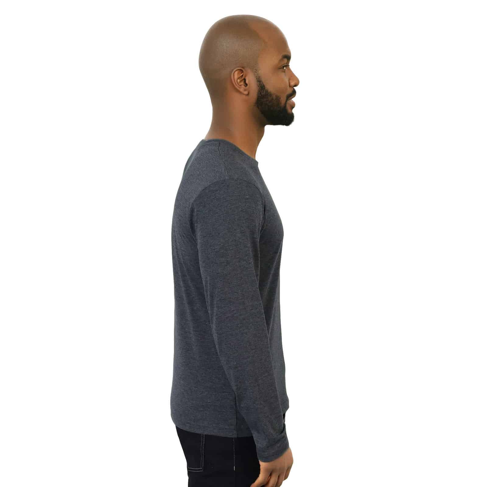 Mens 150g Fashion Fit T-Shirt - long sleeve - Image 4