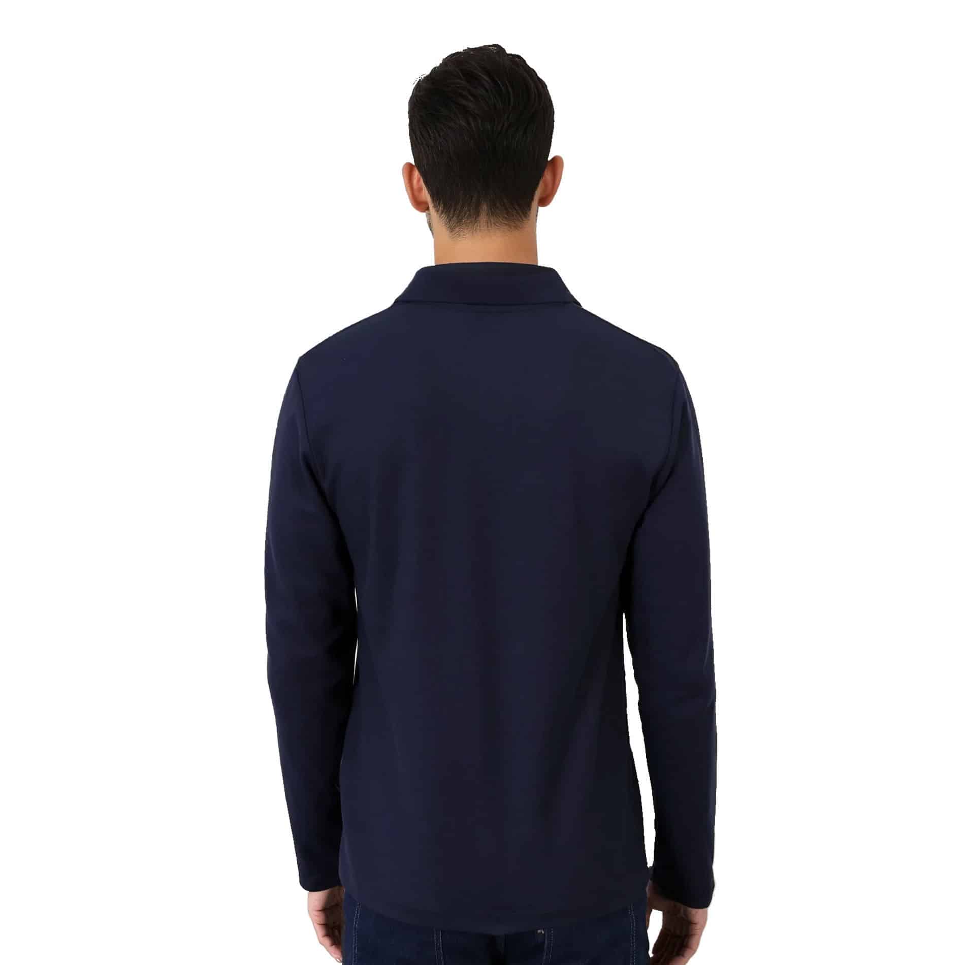 Long Sleeve Pique Knit Polo - Image 5
