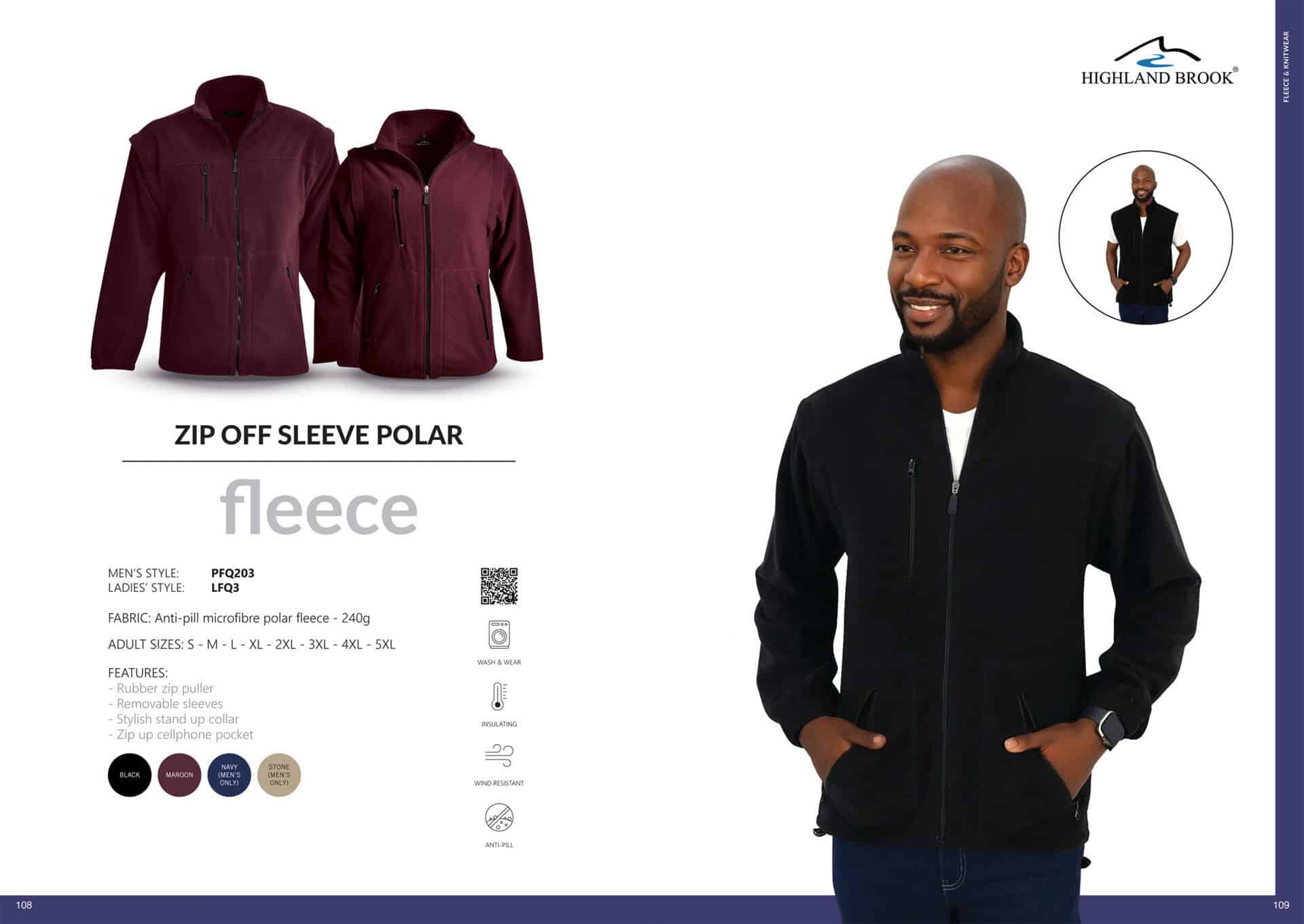 Zip Off Sleeve Polar Fleece - Image 9