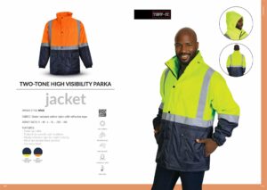 High Visibility Parka Jacket - Image 7