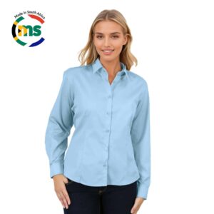 Alternative view of Ladies Classic Woven Shirt Long Sleeve