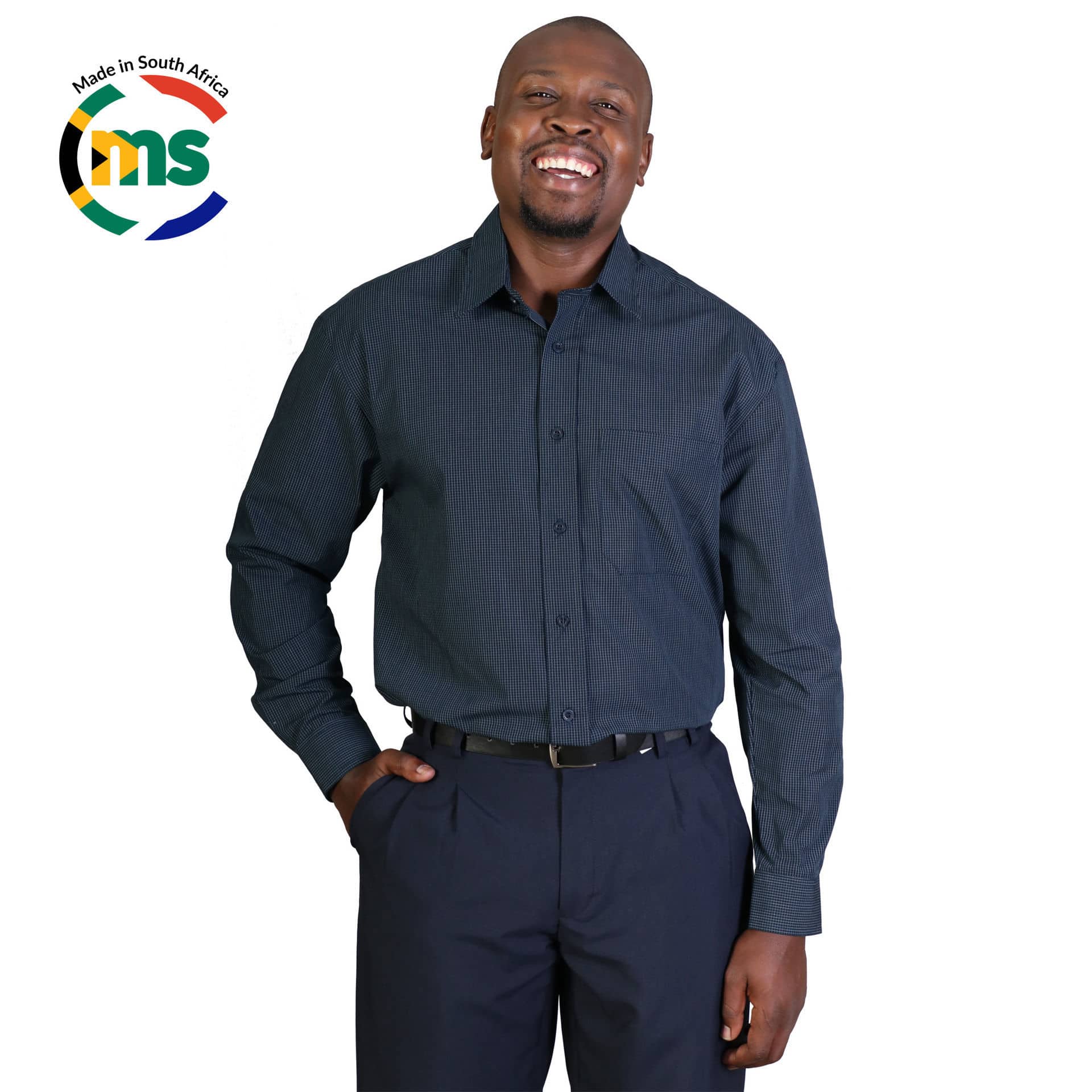 Matthew Shirt Long Sleeve - Check 1 - Image 2