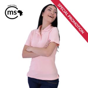 175g Ladies Classic Pique Knit Polo - Image 2