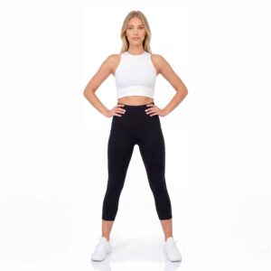 Ladies' Active Pocketed 3/4 Pants - Image 3