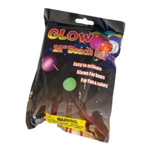 Clear Glow Stick Beach Ball – 30cm - Image 2